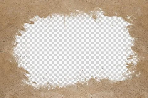 Mud splash isolated transparency background. Stock Illustration