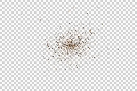 Mud splash isolated transparency background. 库存插图