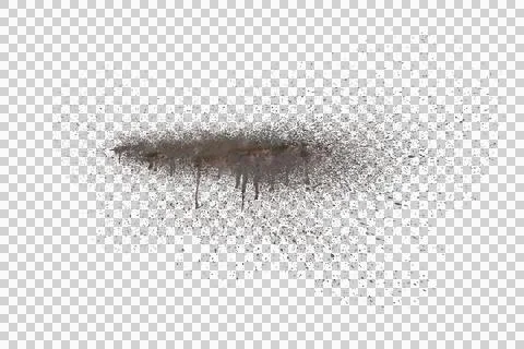Mud splash isolated transparency background. 库存插图