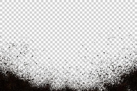 Mud splash isolated transparency background. Stock Illustration