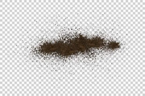 Mud splash isolated transparency background. Stock Illustration