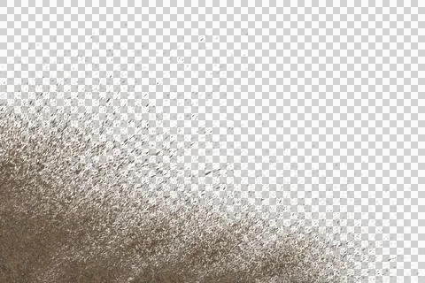 Mud splash isolated transparency background.. Illustrazione stock
