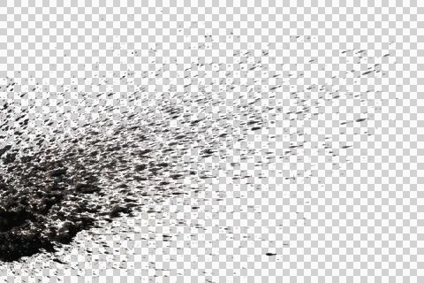 Mud splash isolated transparency background.. Stock Illustration