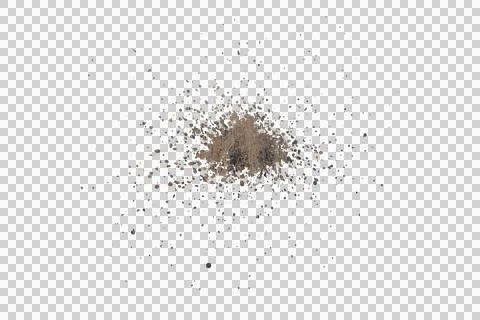Mud splash isolated transparency background.. Stock Illustration
