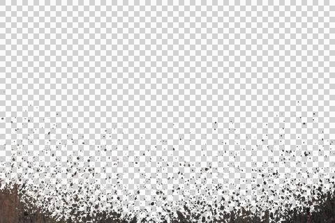 Mud splash isolated transparency background.. Stock Illustration