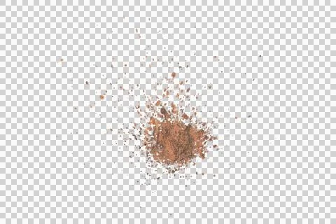 Mud splash isolated transparency background.. Stock Illustration