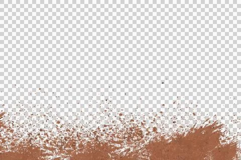 Mud splash isolated transparency background.. Stock Illustration