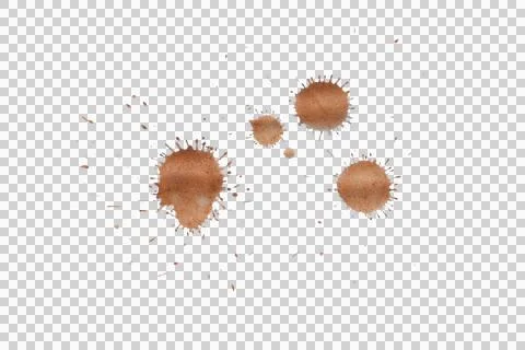 Mud splash isolated transparency background. Stock Photos