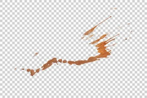 Mud splash isolated transparency background.. Stock Photos