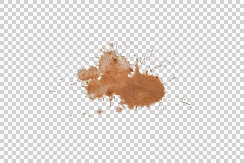 Mud splash isolated transparency background.. Stock Photos