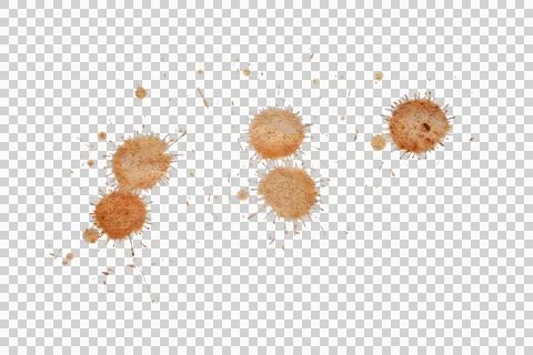 Mud splash isolated transparency background.. Stock Photos