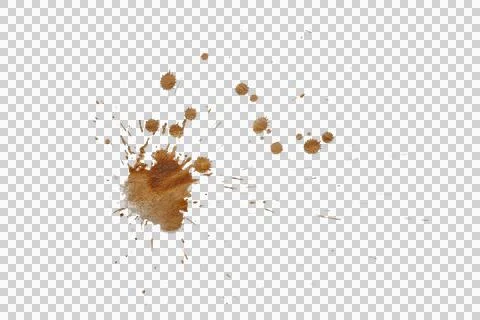 Mud splash isolated transparency background. Stock Photos