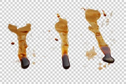 Mud splash isolated transparency background. Stock Photos