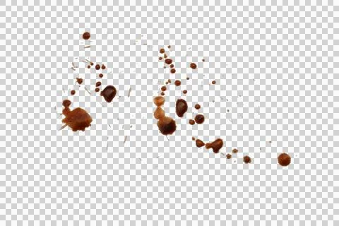 Mud splash isolated transparency background. Stock Photos