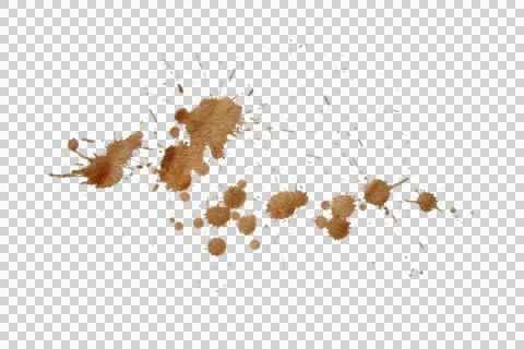 Mud splash isolated transparency background. Foto stock