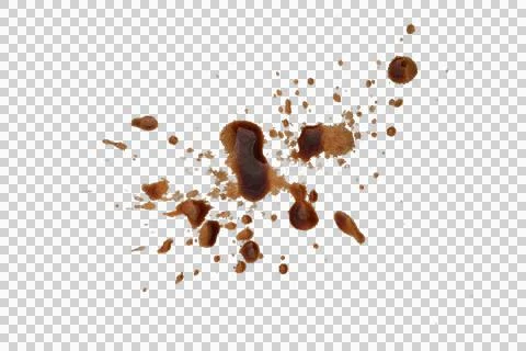 Mud splash isolated transparency background. Stock Photos