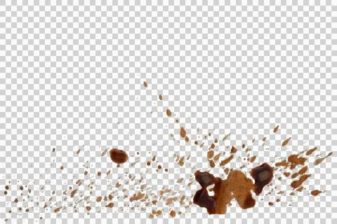 Mud splash isolated transparency background. Foto stock