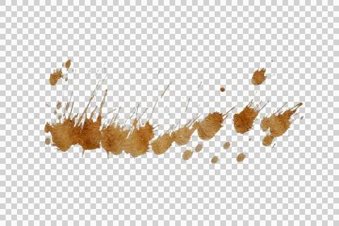 Mud splash isolated transparency background. Stock Photos