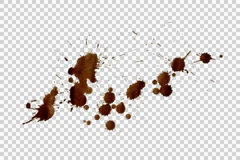 Mud splash isolated transparency background. Foto stock