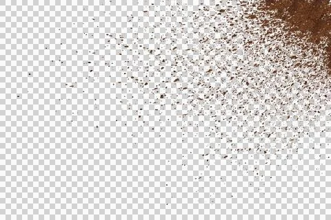 Mud splash isolated transparency background. 写真素材