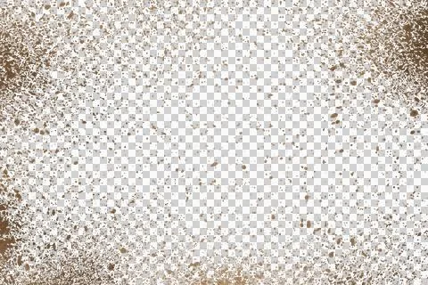 Mud splash isolated transparency background. Stock Photos