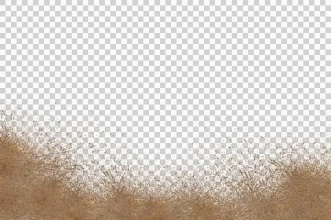 Mud splash isolated transparency background. Stock Photos