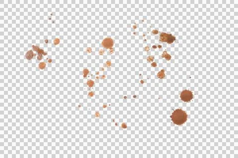 Mud splash isolated transparency background. Stock Photos