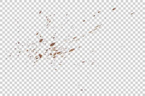Mud splash isolated transparency background. Stock Photos