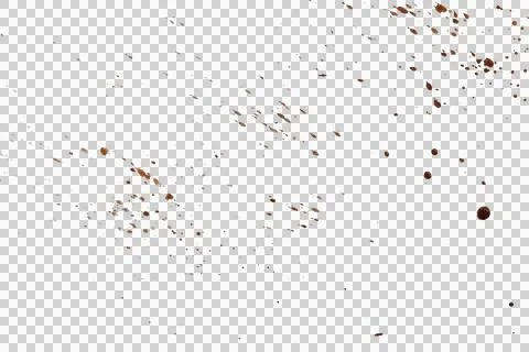 Mud splash isolated transparency background. Stock Photos