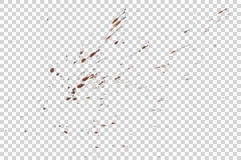 Mud splash isolated transparency background. Stock Photos