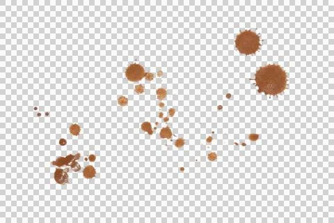 Mud splash isolated transparency background. Stock Photos