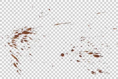 Mud splash isolated transparency background. Foto stock
