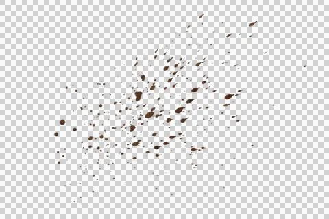 Mud splash isolated transparency background.. Foto stock