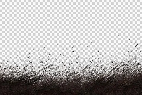 Mud splash isolated transparency background. Stock Photos