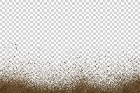 Mud splash isolated transparency background. Stock Photos