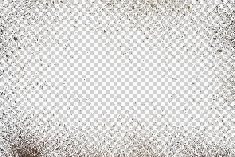 Mud splash isolated transparency background. Stock Photos