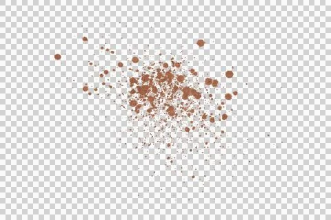 Mud splash isolated transparency background.. Stock Photos