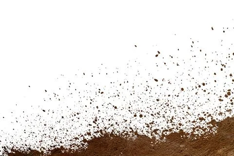 Mud splash isolated on white background.. Stock Illustration