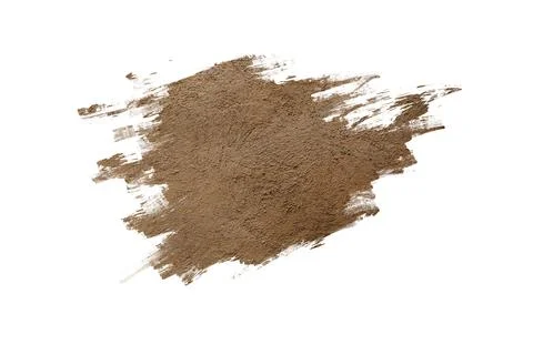 Mud splash isolated on white background. Stock Photos