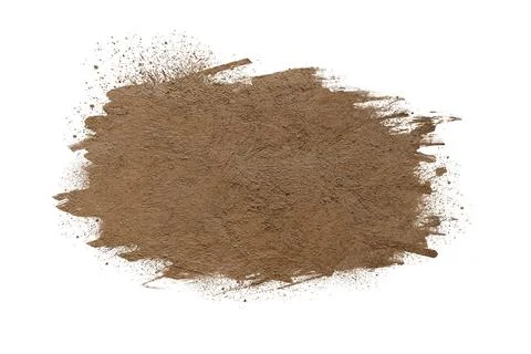 Mud splash isolated on white background. Stock Photos