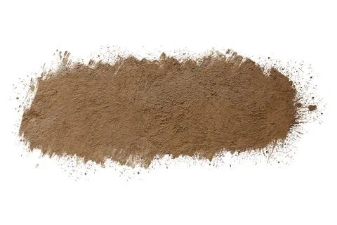 Mud splash isolated on white background. Stock Photos