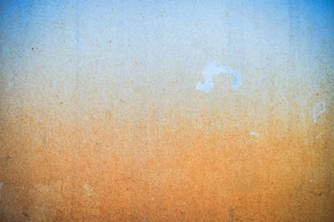 Mud splash on wall / Old blue dirty wall  texture background Stock Photos