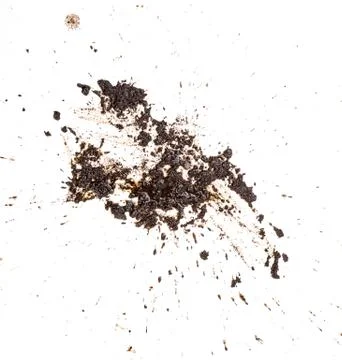 Mud splat pattern isolated on a white background 스톡 사진