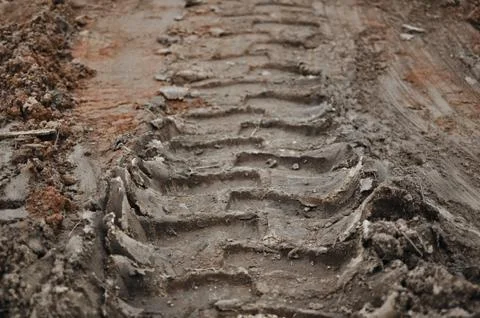 Mud track background Stock Photos