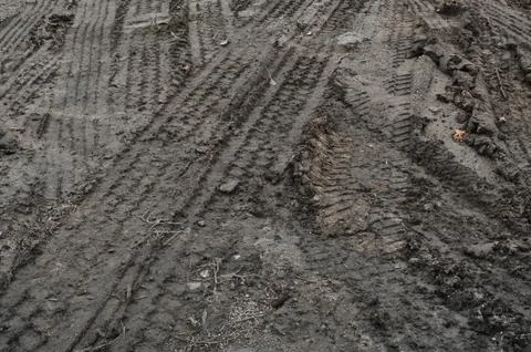 Mud track background Stock Photos