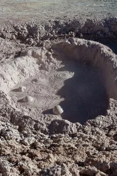 Mud volcanism Stock Photos