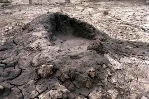 Mud Volcano in Andaman Stock Photos