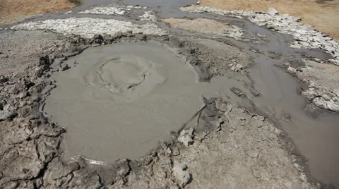 Mud volcano Stock Footage 41086365