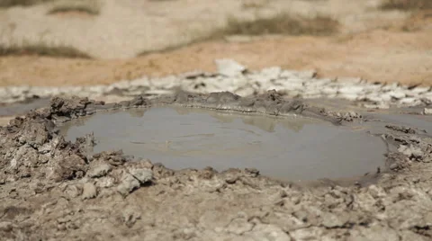 Mud volcano Stock Footage 41092566