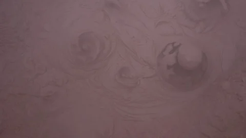 Mud Volcano or Mud Dome at Sol de Mañana (Morning Sun) Geysers in Uyuni, Bolivia 스톡 동영상 102909871